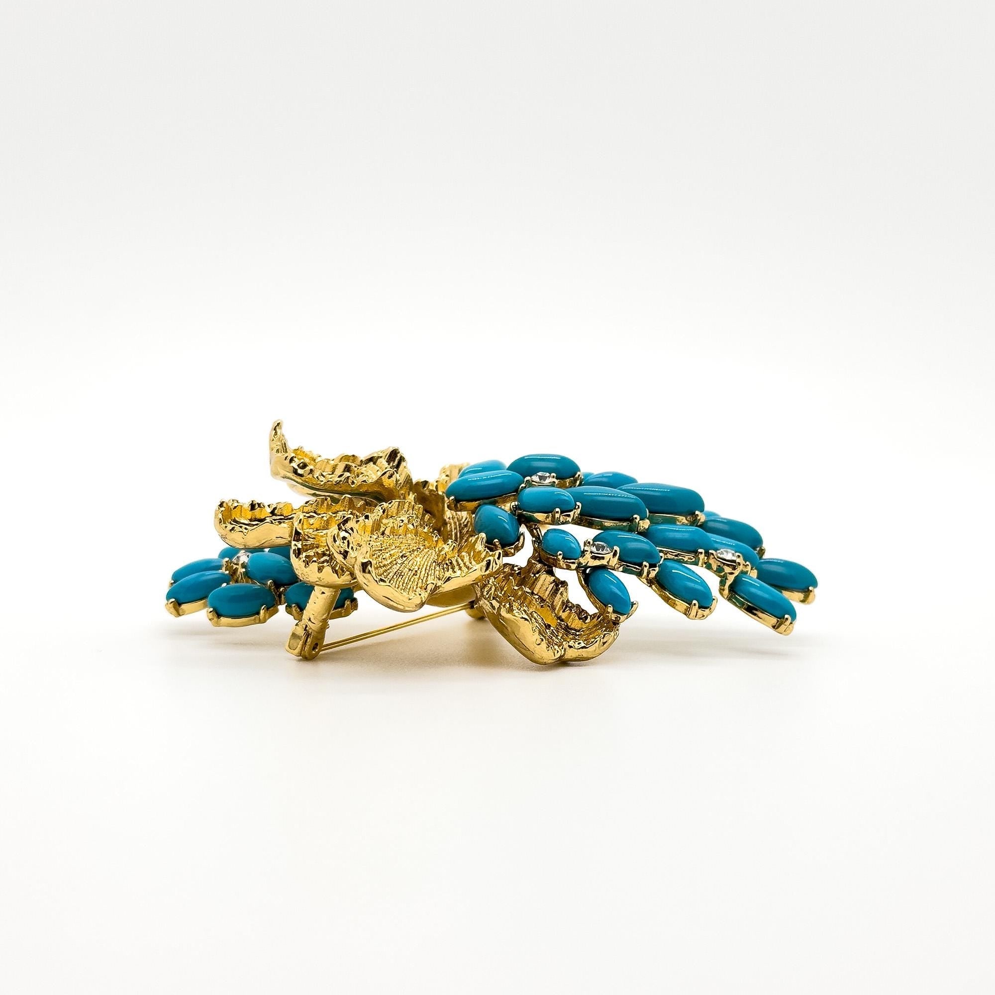 GIFTEEO Art Deco "Artémis II" | Art Deco Geometric Symmetry Gold Brooch - Handcrafted Luxury Jewelry