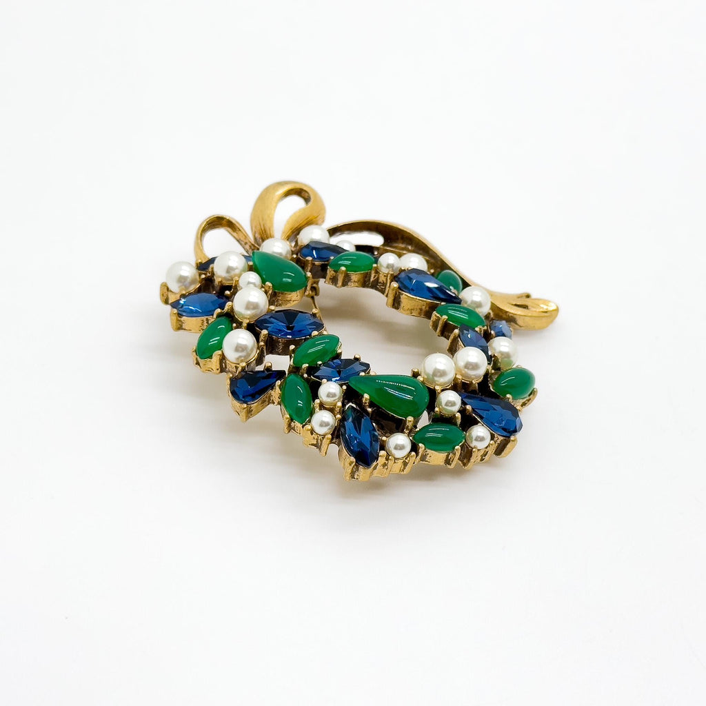 GIFTEEO Art Deco "Aventurier II" | Art Deco Geometric Symmetry Statement Brooch - Handcrafted Luxury Jewelry