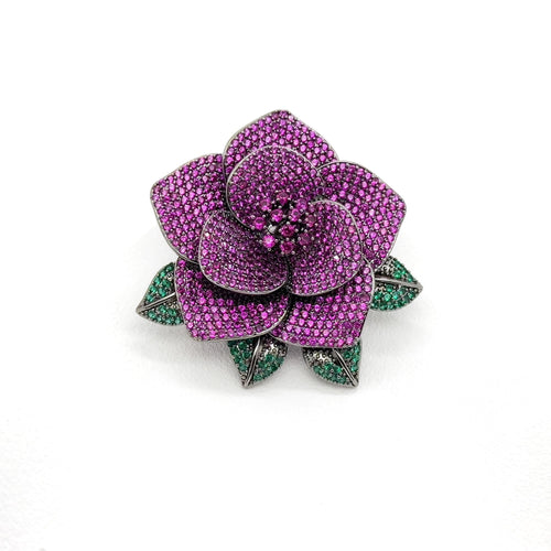 GIFTEEO Art Deco "Bacchus II" | Art Deco Geometric Symmetry Gilded Brooch - Handcrafted Luxury Jewelry
