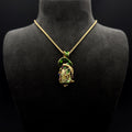 GIFTEEO Art Deco "Beauté II" | Art Deco Geometric Symmetry Gilded Necklace - Handcrafted Luxury Jewelry