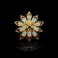 GIFTEEO Art Deco "Charleston II" | Art Deco Geometric Symmetry Pearl Brooch - Handcrafted Luxury Jewelry
