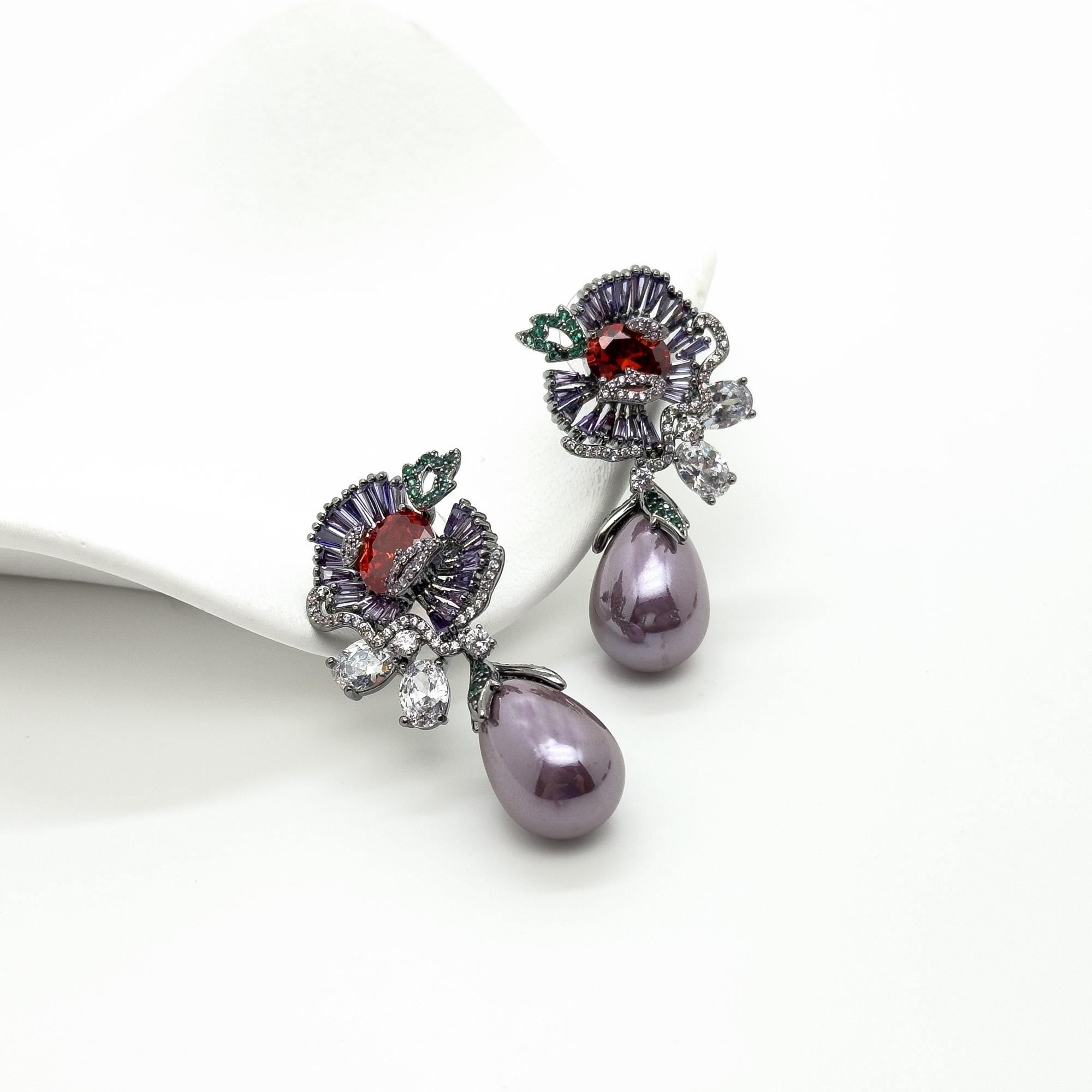 GIFTEEO Art Deco "Charme" | Baroque/Renaissance Irregular Pearls Opulent Pearl Ring - Handcrafted Luxury Jewelry