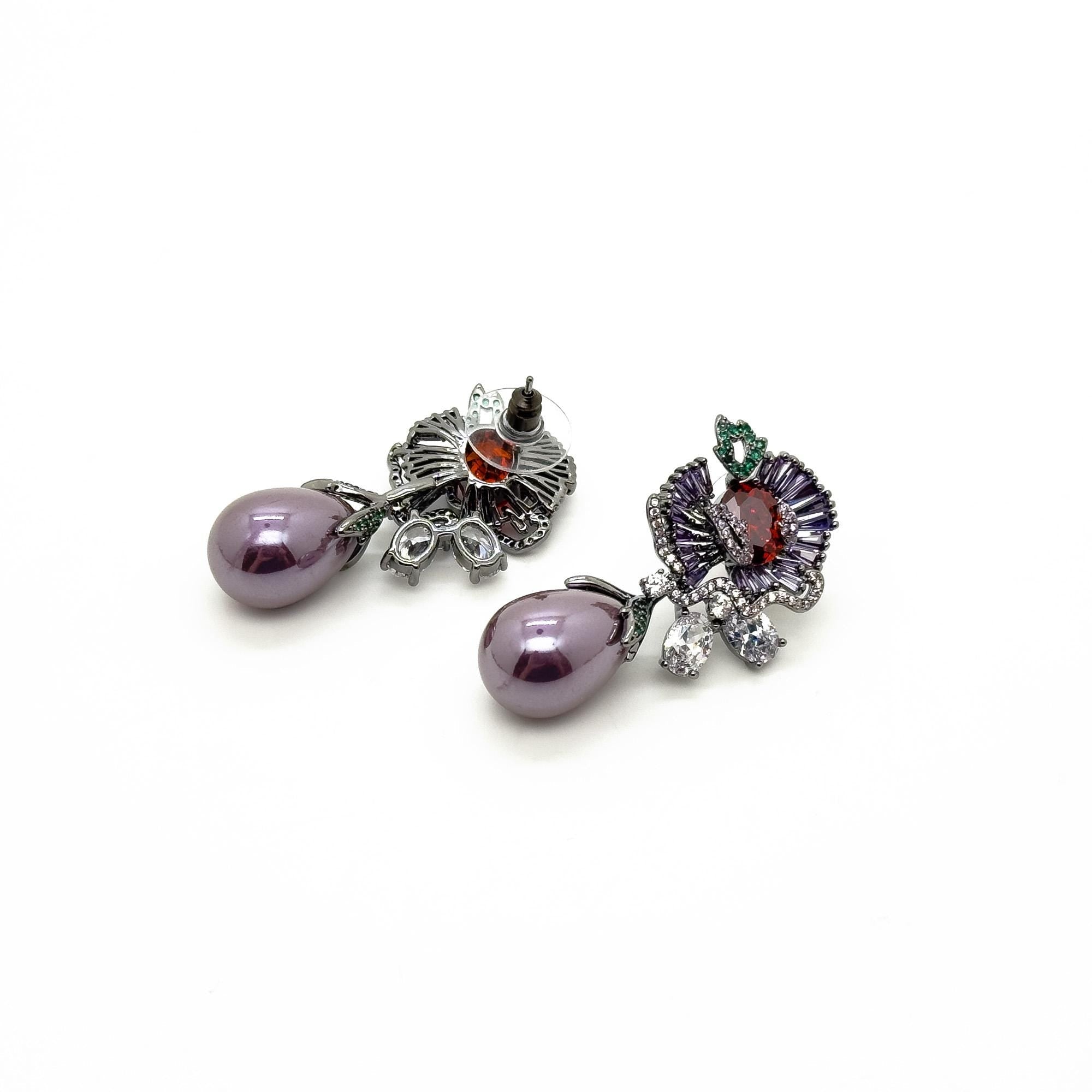 GIFTEEO Art Deco "Charme" | Baroque/Renaissance Irregular Pearls Opulent Pearl Ring - Handcrafted Luxury Jewelry