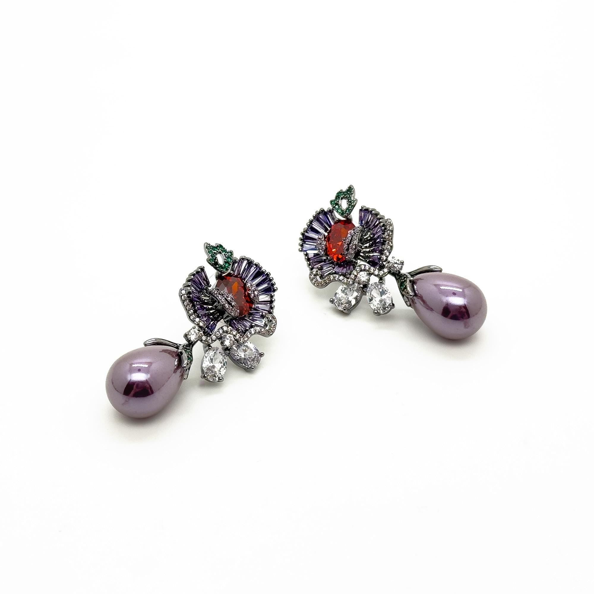 GIFTEEO Art Deco "Charme" | Baroque/Renaissance Irregular Pearls Opulent Pearl Ring - Handcrafted Luxury Jewelry