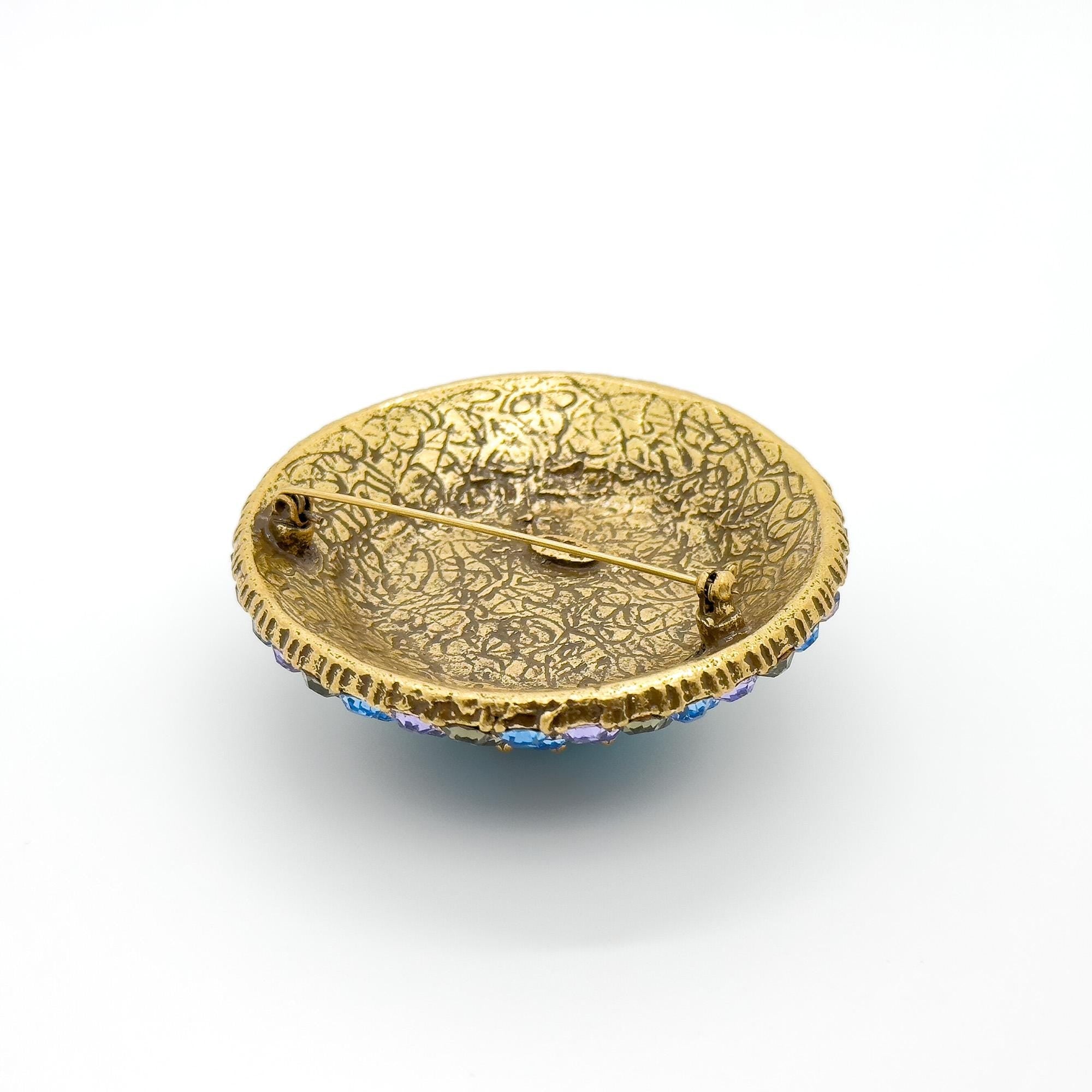 GIFTEEO Art Deco "Chic Artiste" | Art Deco Geometric Symmetry Crystal Brooch - Handcrafted Luxury Jewelry