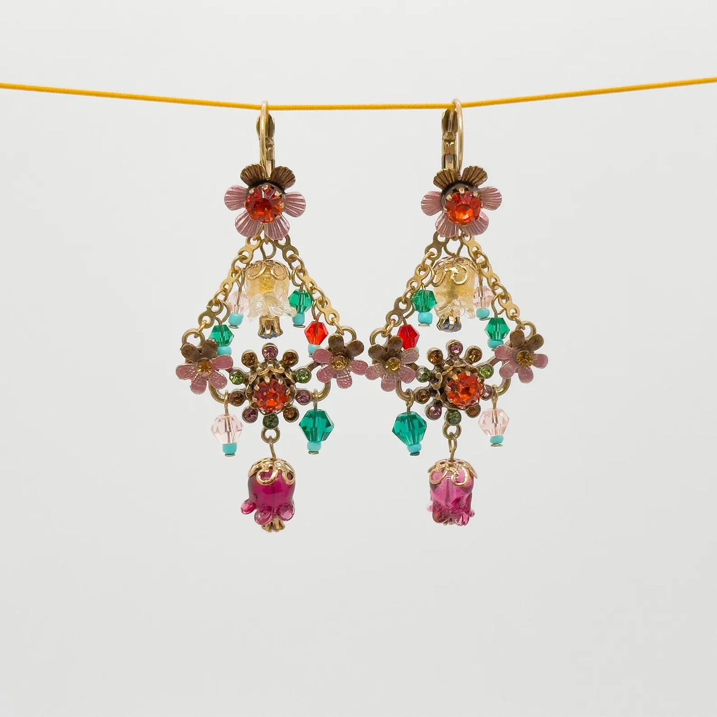 Ethnic Vintage Floral Earrings