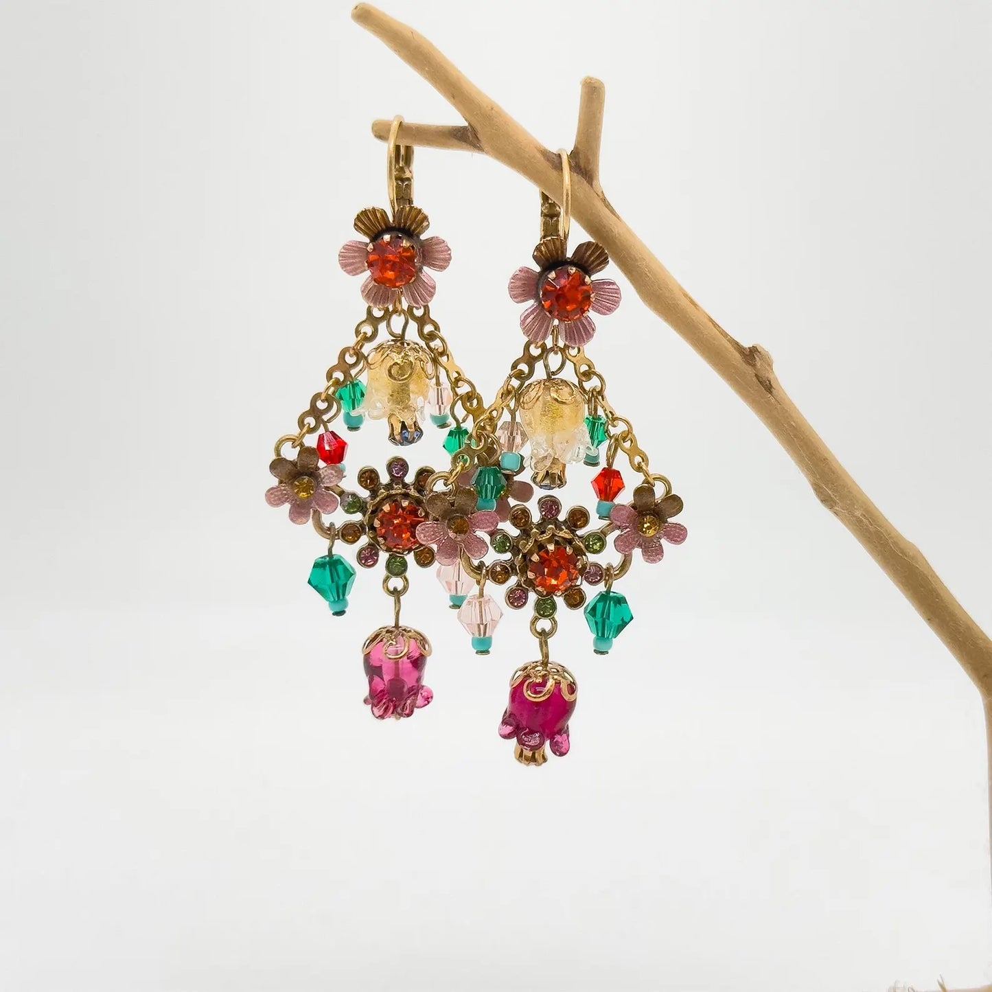 Ethnic Vintage Floral Earrings
