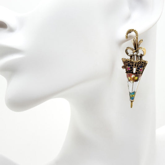 Creative Vintage Umbrella Earrings