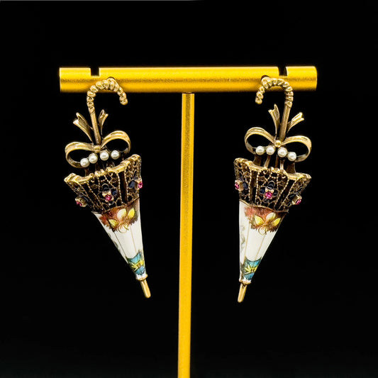 Creative Vintage Umbrella Earrings