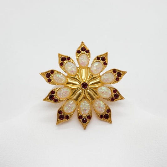 Vintage Art Deco Sunflower Flower Brooch