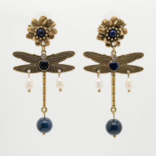 Vintage Ethnic-Style 3D Dragonfly Earrings