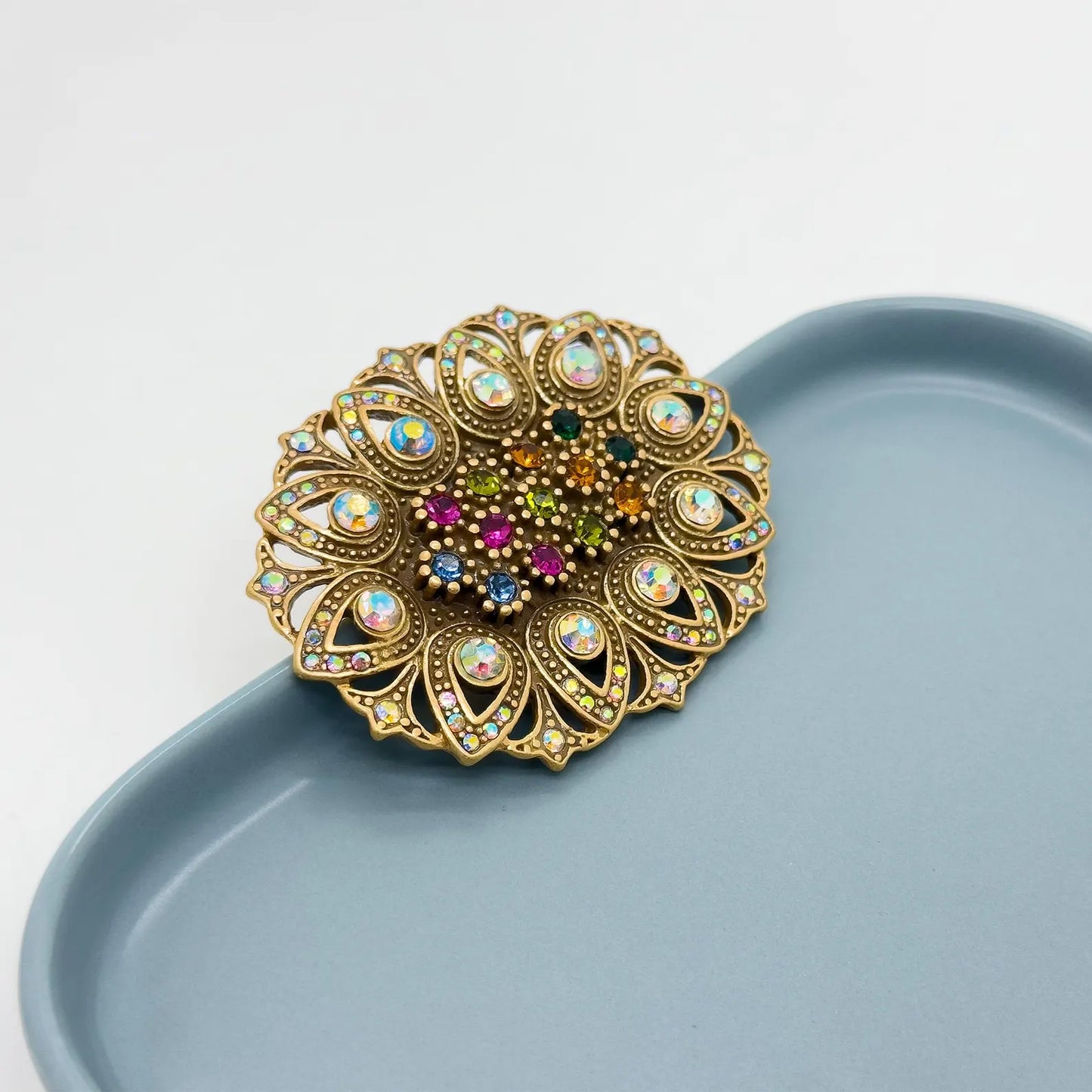 Vintage Art Deco Elegant Flower Brooch