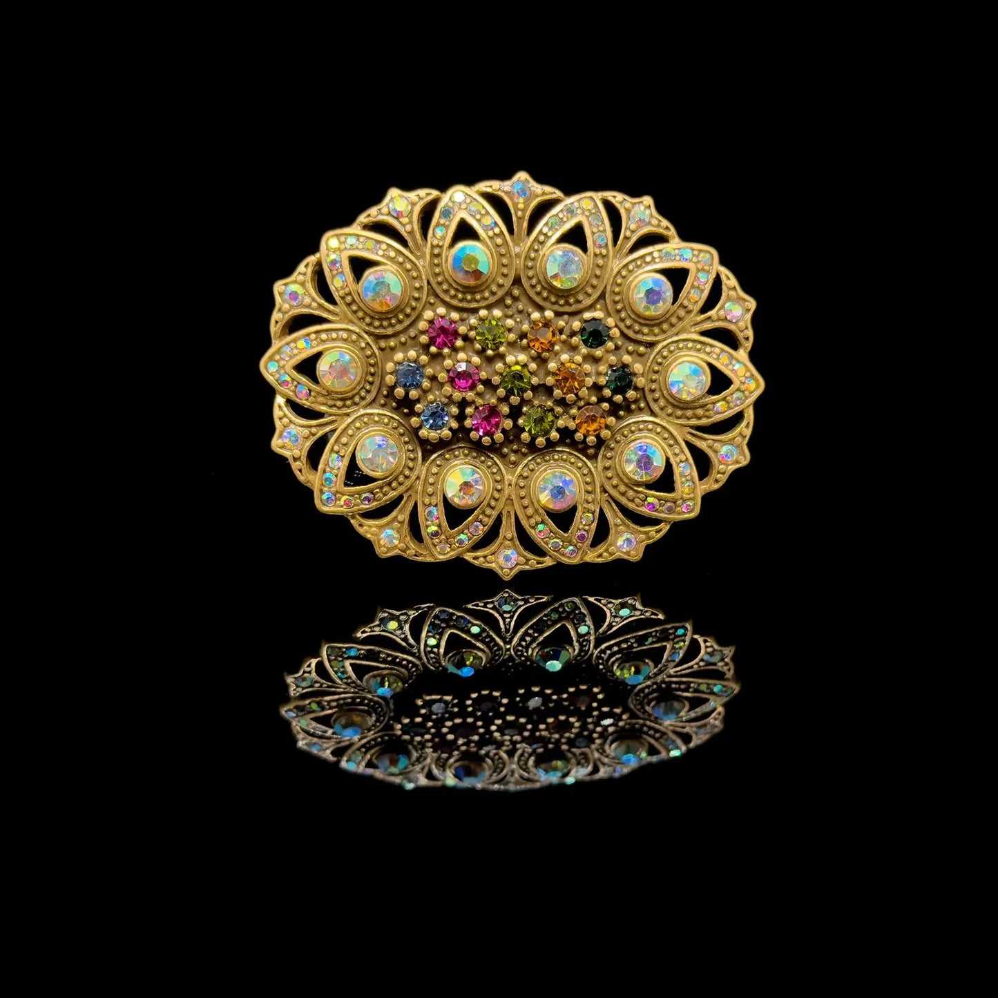 Vintage Art Deco Elegant Flower Brooch