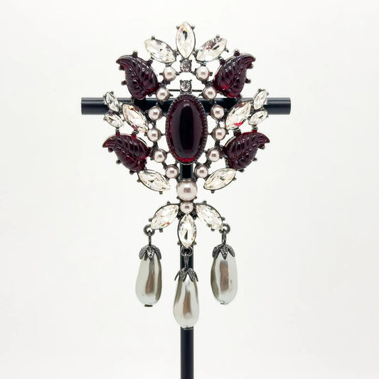 Vintage Pearl Tassel Brooch
