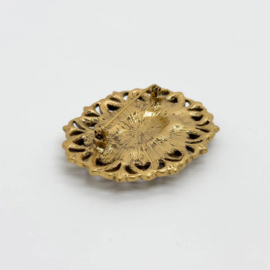 Vintage Art Deco Elegant Flower Brooch
