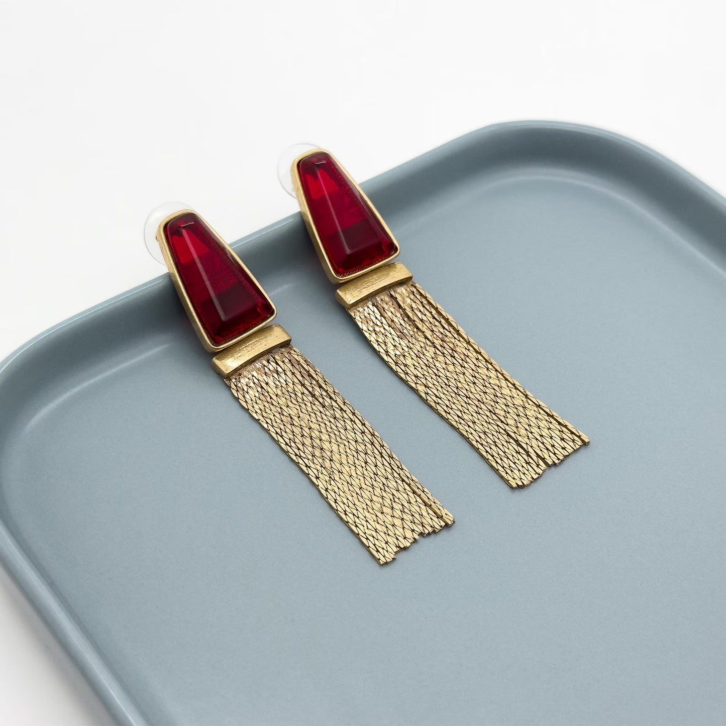 Vintage Art Deco Tassel Earrings