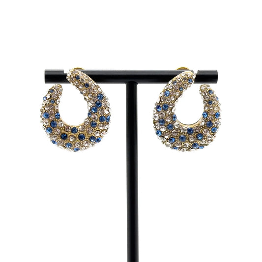 Vintage Art Deco U-Shaped Earrings