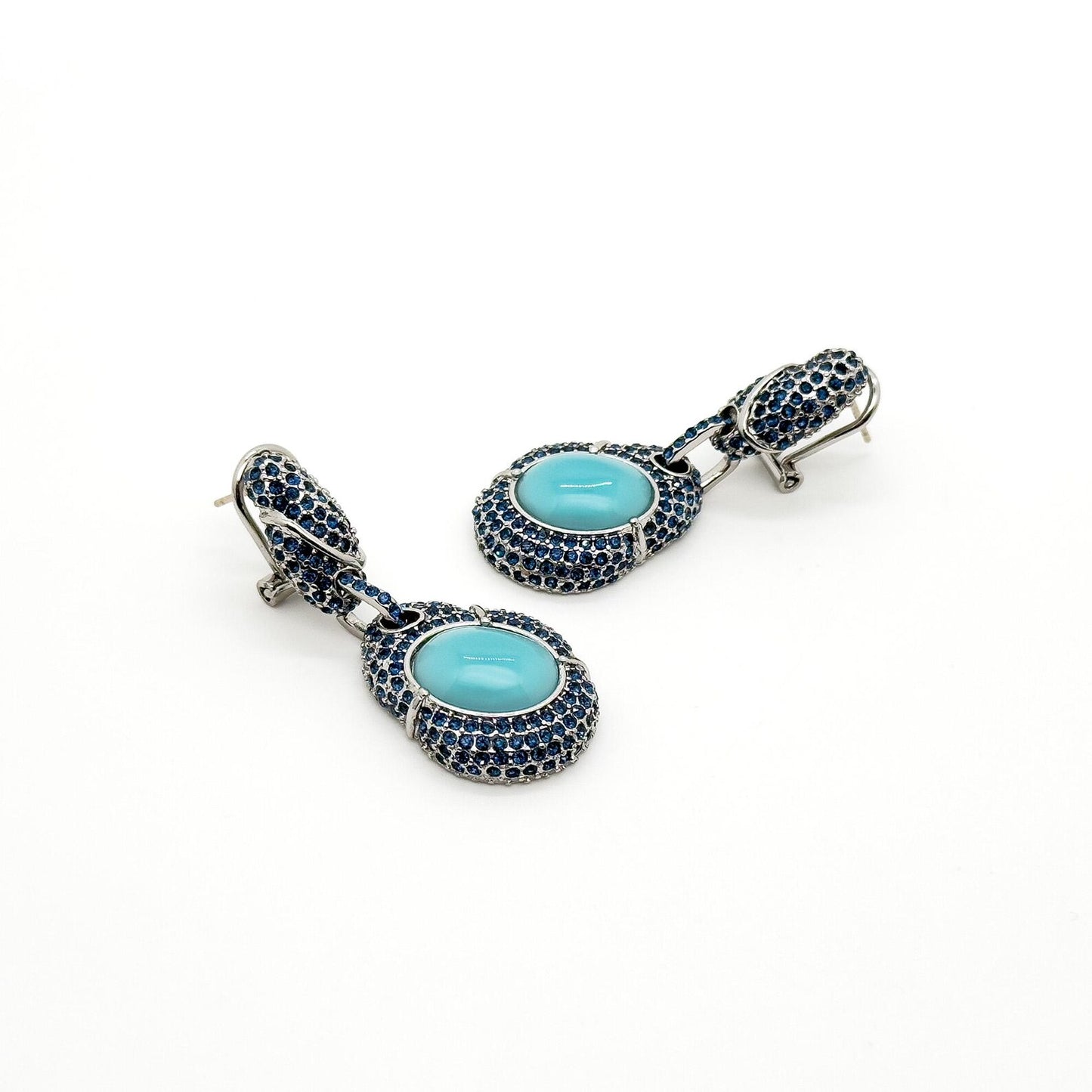 Vintage Art Deco Turquoise Earrings