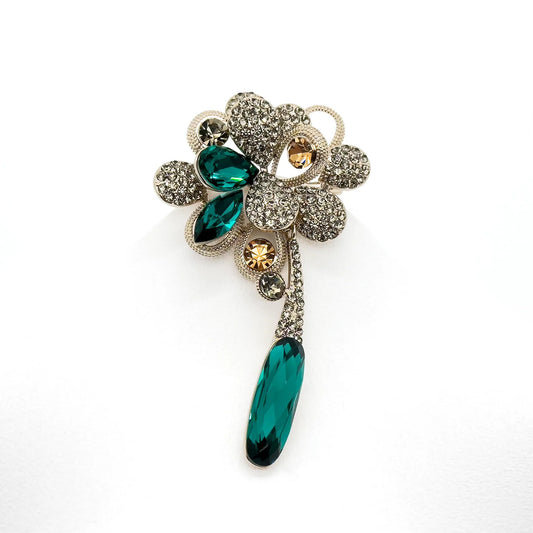 Vintage Art Deco Flower Brooch