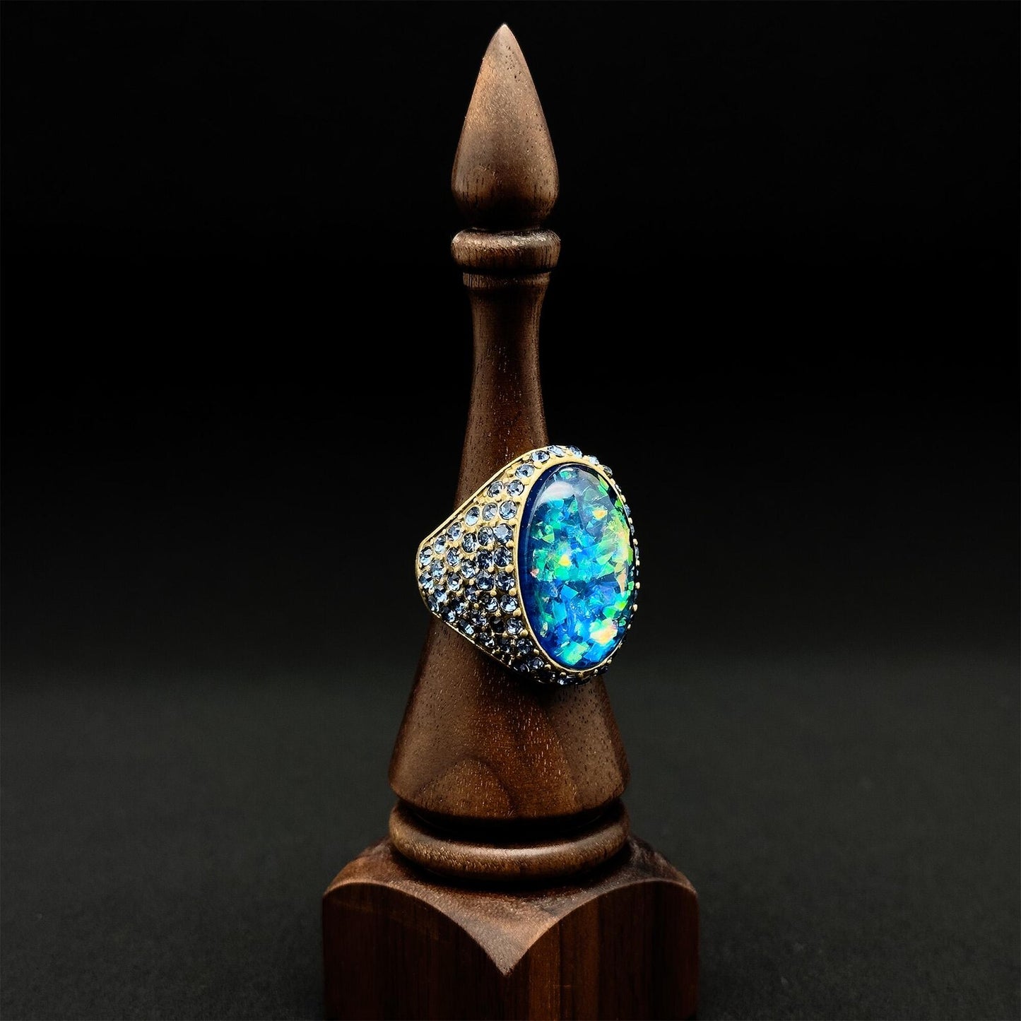 Vintage Art Deco Crystal Ring