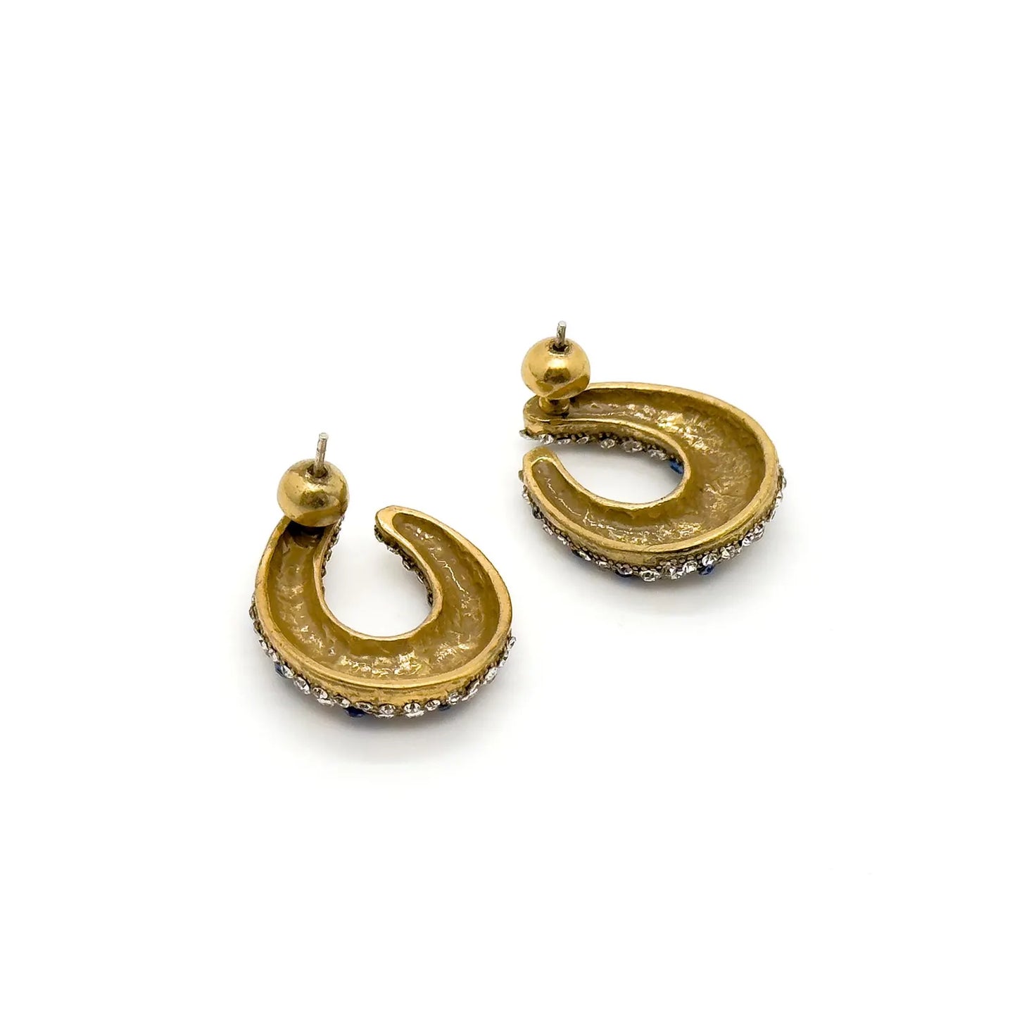Vintage Art Deco U-Shaped Earrings