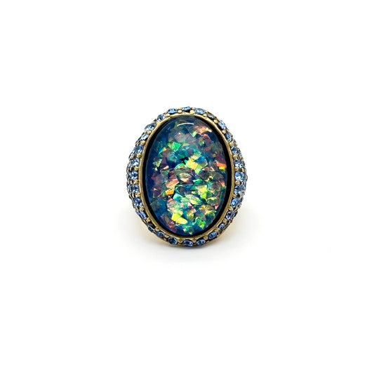 Vintage Art Deco Crystal Ring