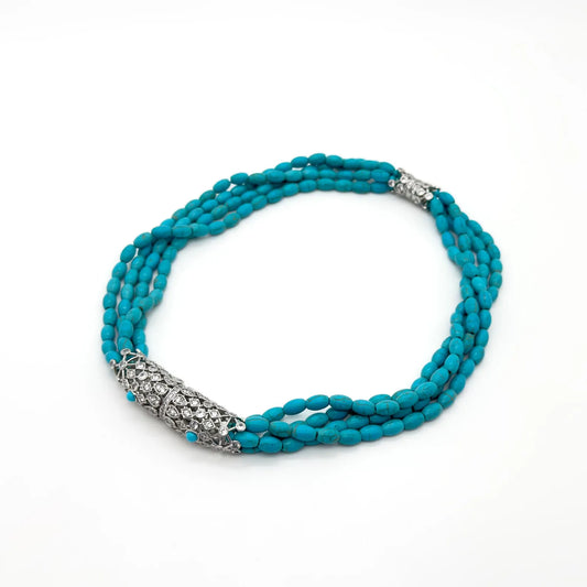 Vintage Art Deco Turquoise Necklace