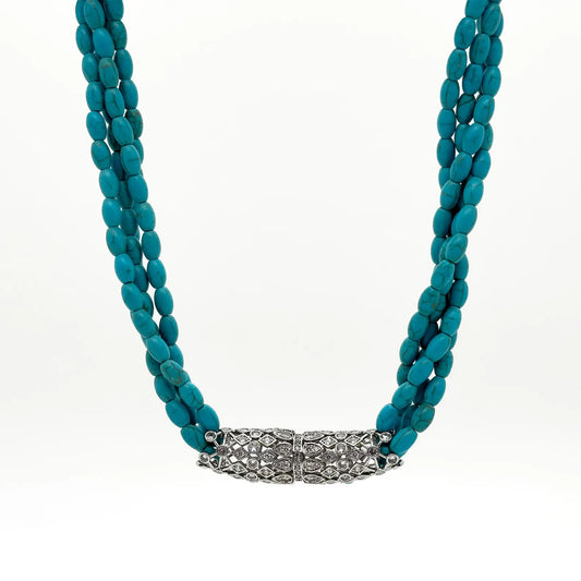 Vintage Art Deco Turquoise Necklace