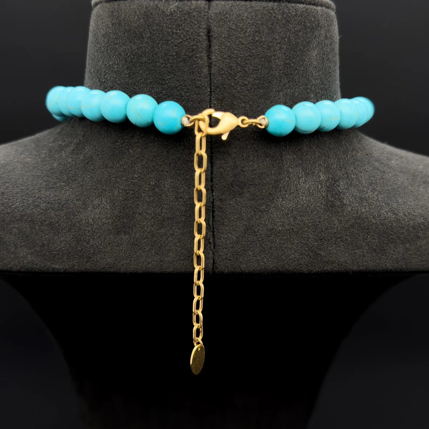 Vintage Art Deco Turquoise Boho Tribal Necklace