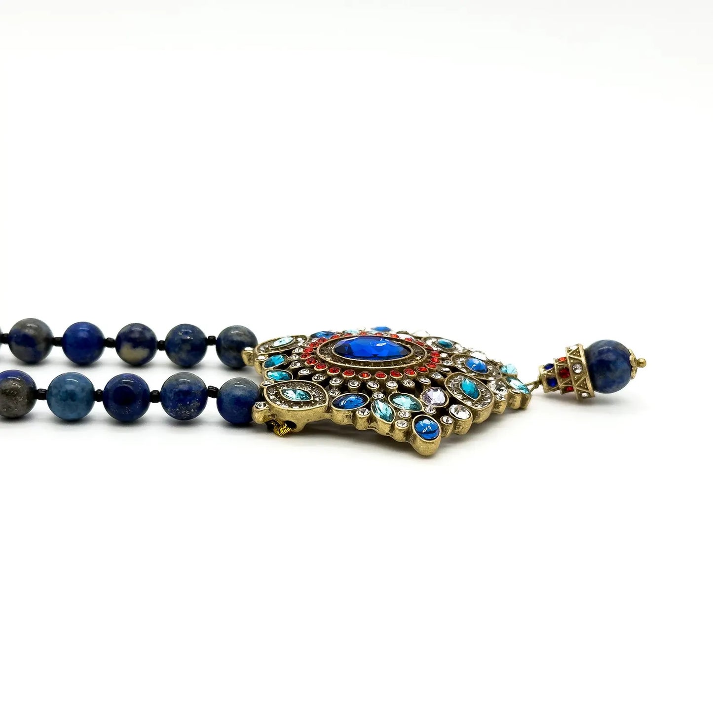 Vintage Art Deco Turquoise Boho Tribal Necklace