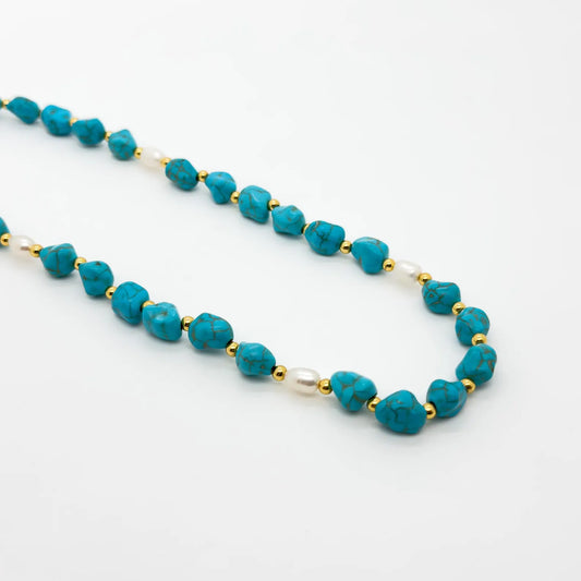 Vintage Art Deco Turquoise Necklace