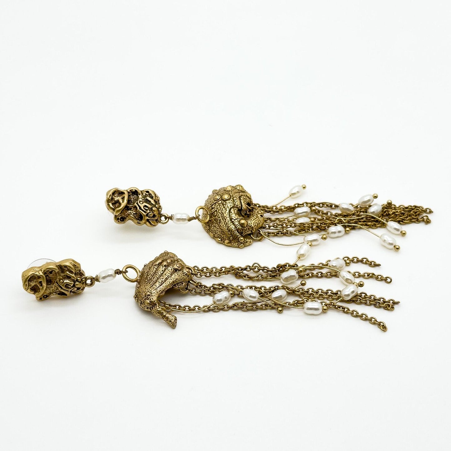 Tribal Art Deco Tassel Earrings