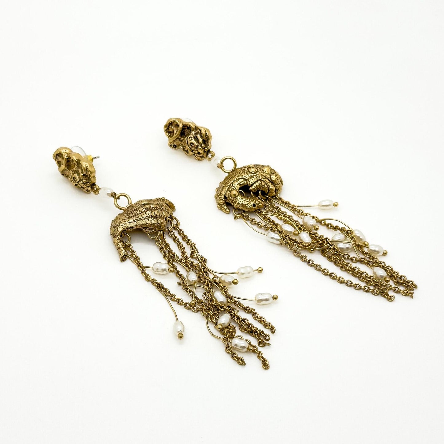 Tribal Art Deco Tassel Earrings