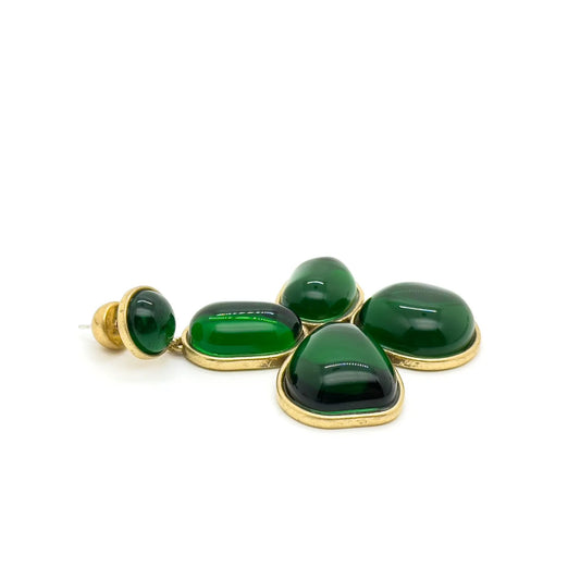Vintage Art Deco Clover Earrings