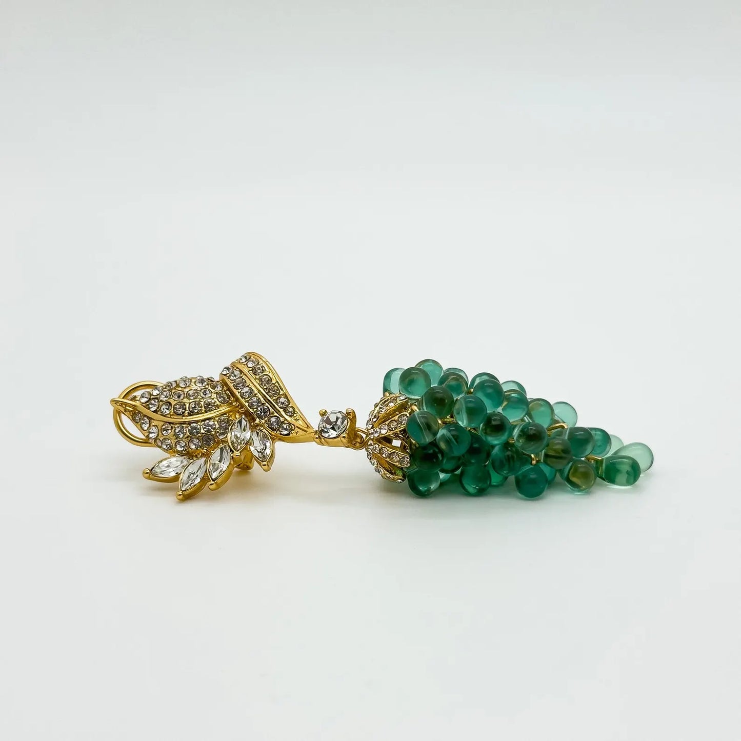 Vintage Art Deco Grape Earrings