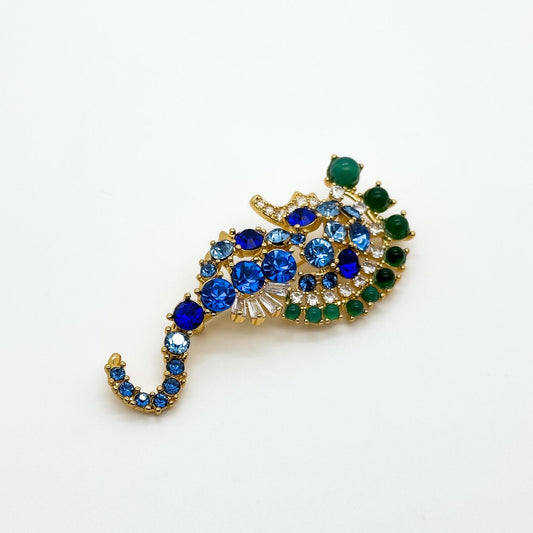 Vintage Art Deco Exquisite Seahorse Brooch
