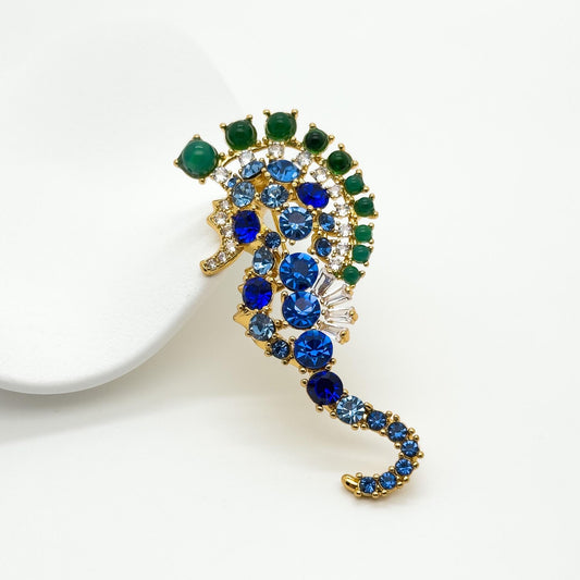 Vintage Art Deco Exquisite Seahorse Brooch