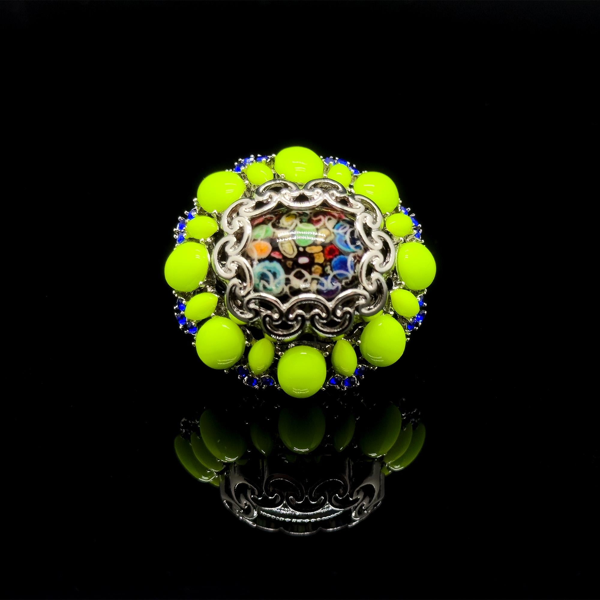 Vintage Art Deco Green Enamel Resin Brooch Elegant Gift Pin