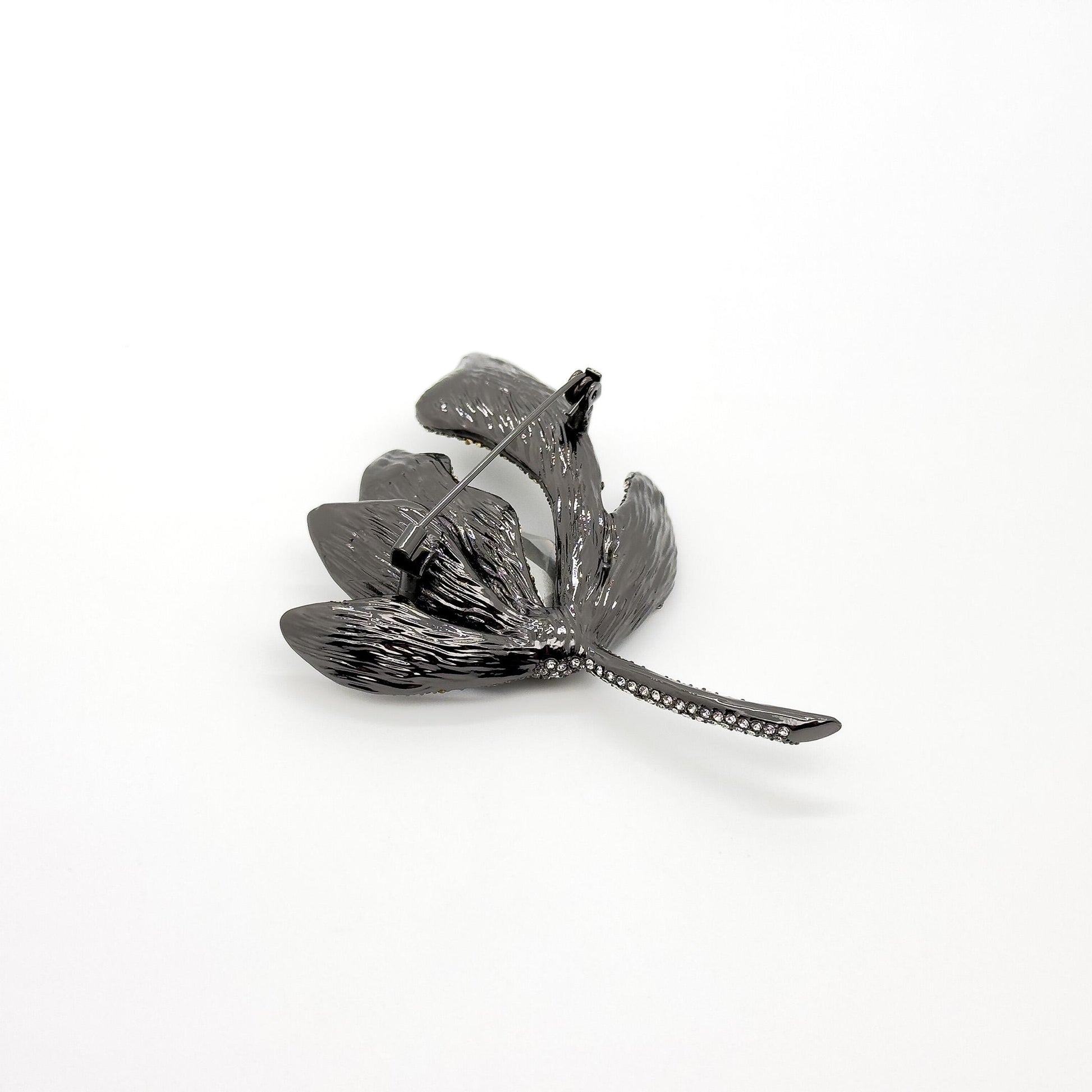 French Luxury 3D Flower Crystal Brooch for Women Coats