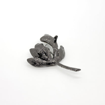 French Luxury 3D Flower Crystal Brooch for Women Coats