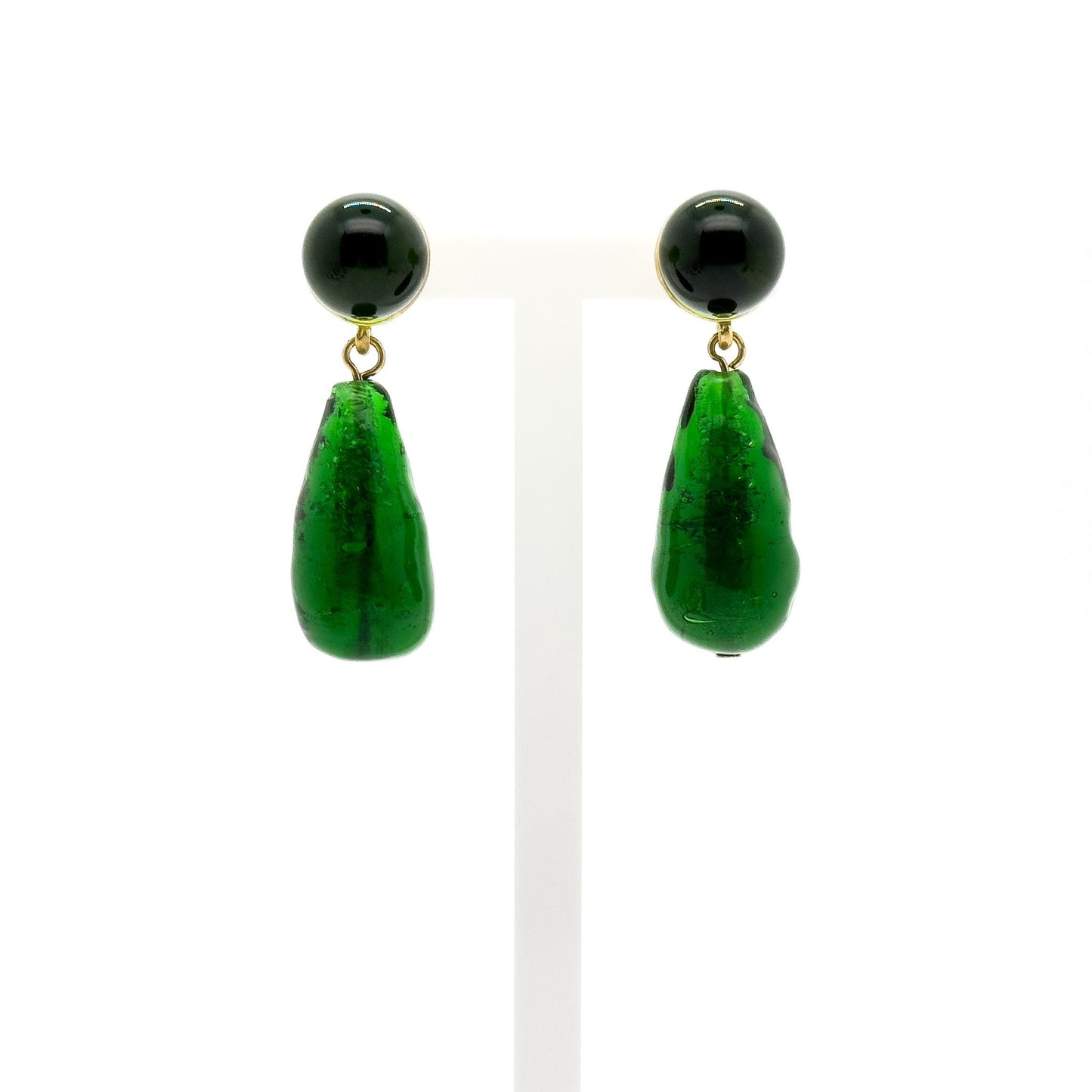 French Vintage Pink Flower Necklace and Earrings Gift Set