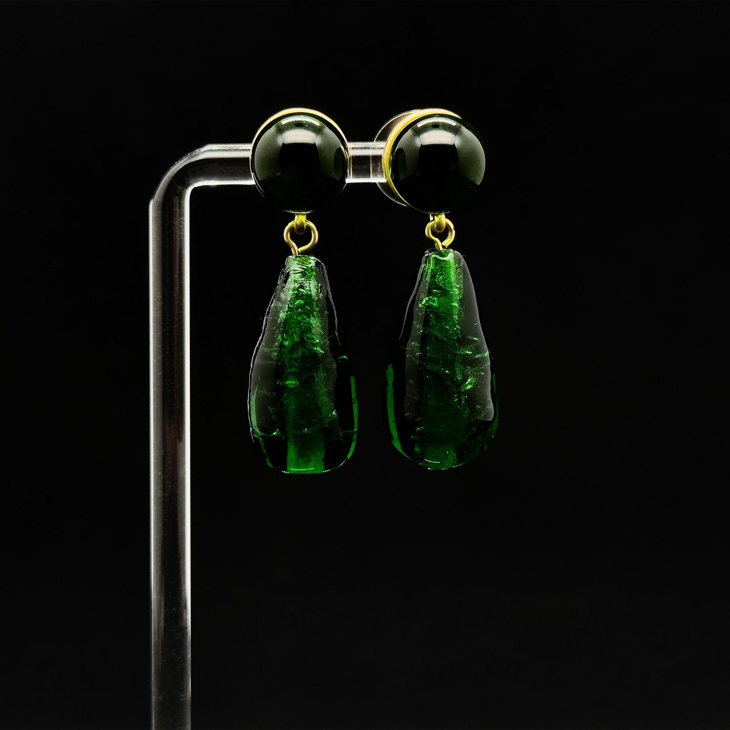 French Vintage Pink Flower Necklace and Earrings Gift Set