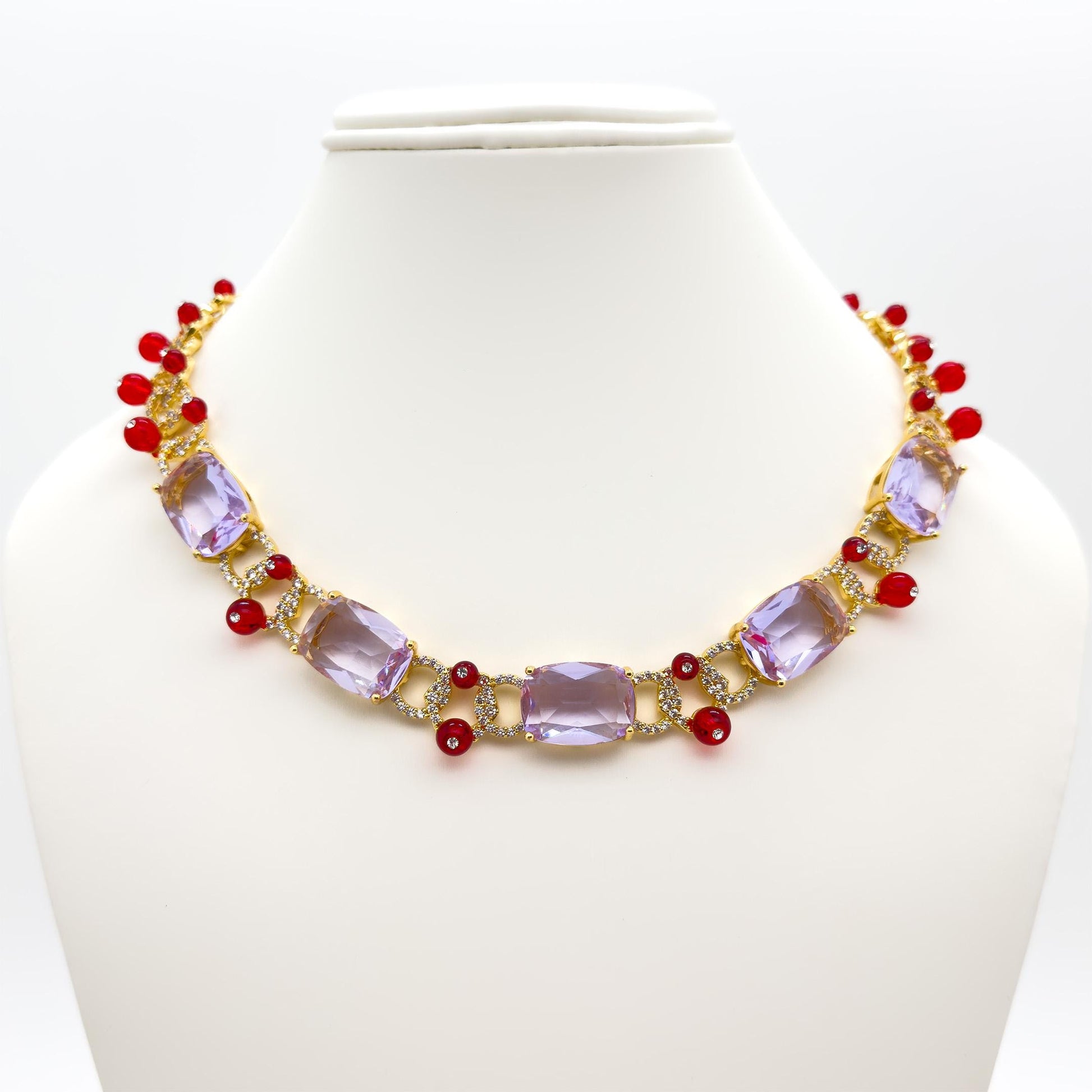 French Vintage Art Deco Necklace and Earrings Bridal Jewellery Set