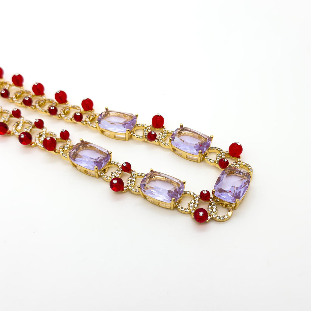 French Vintage Art Deco Necklace and Earrings Bridal Jewellery Set