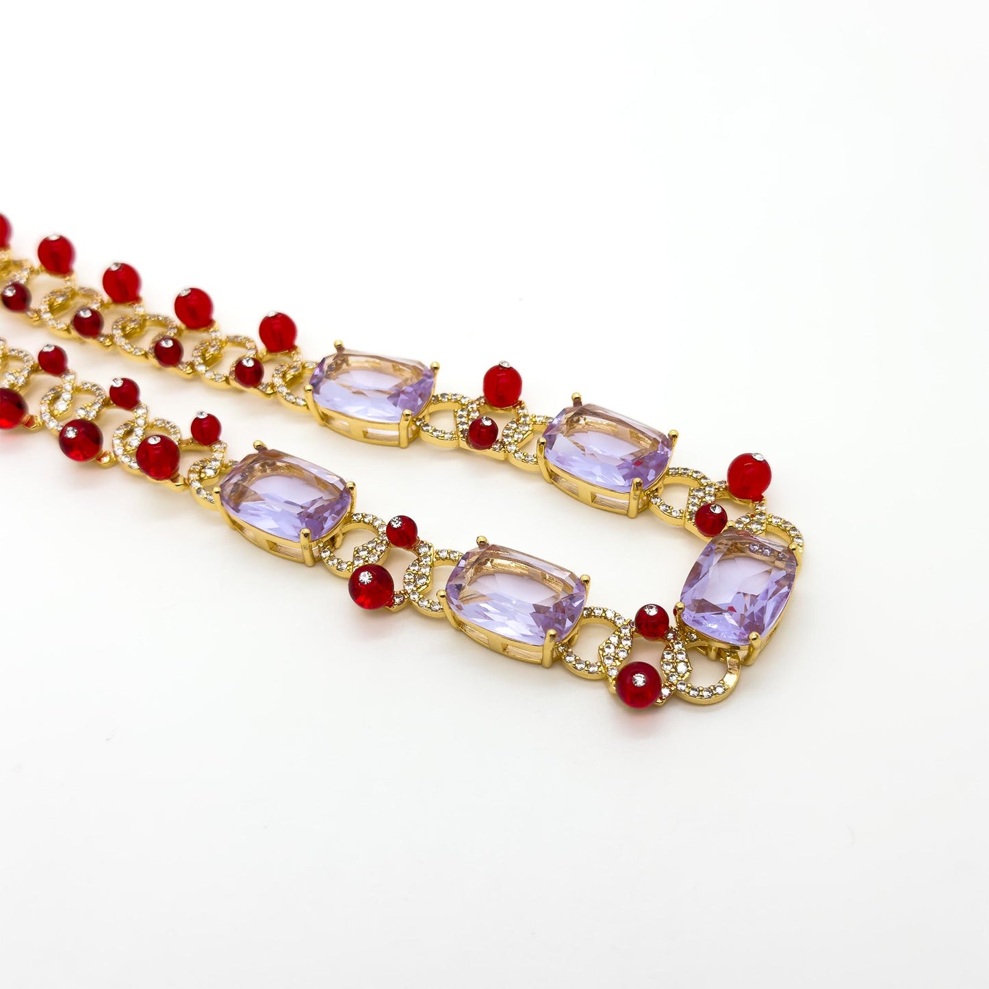 French Vintage Art Deco Necklace and Earrings Bridal Jewellery Set