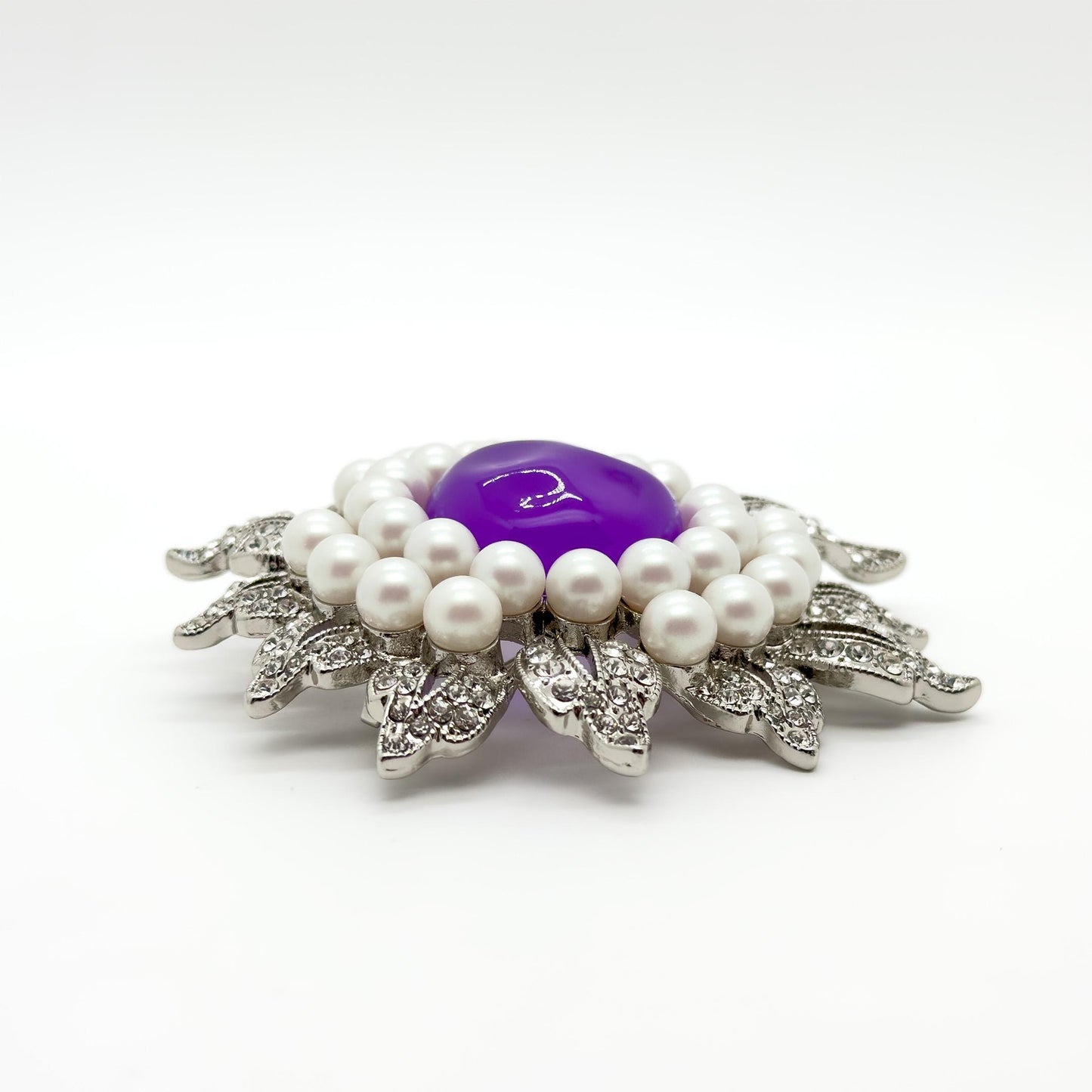 French Vintage Sunflower Brooch and Earrings Jewellery Gift Set