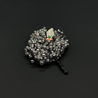 Vintage Handmade Tree Brooch Copper Bead Embellished Pastoral Brooch