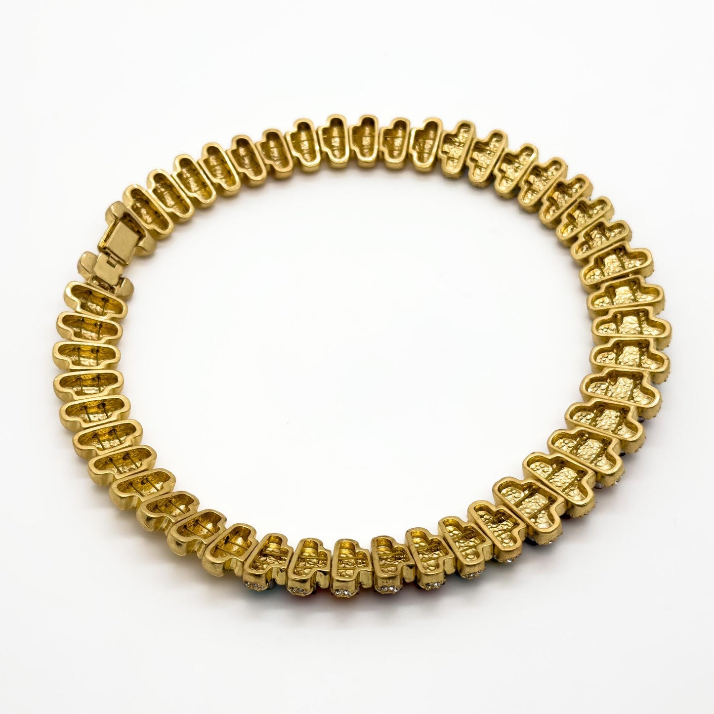 Vintage Palace-Style Colourful Crystal Necklace, Bracelet and Earrings Set