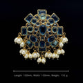 "Horizon" | Art Deco Geometric Symmetry Pearl Brooch