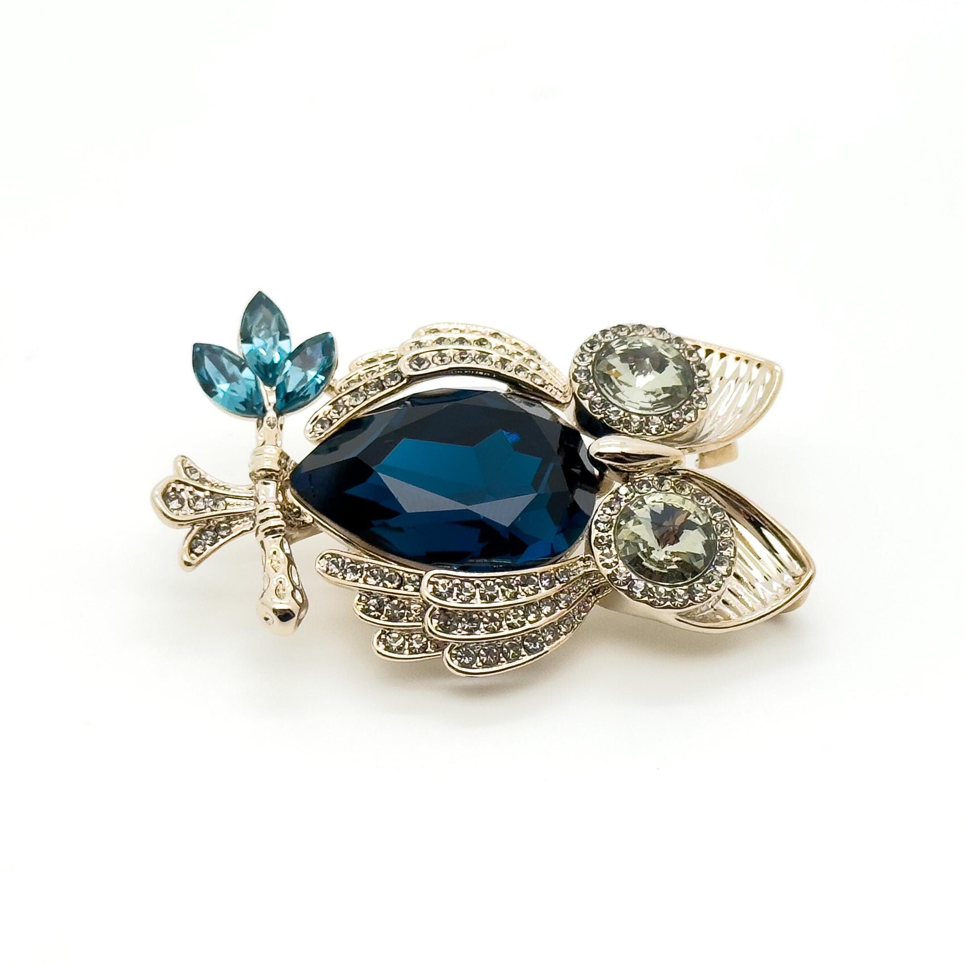 Vintage Crystal Owl Brooch Palace Style Dual-Purpose Pendant Brooch